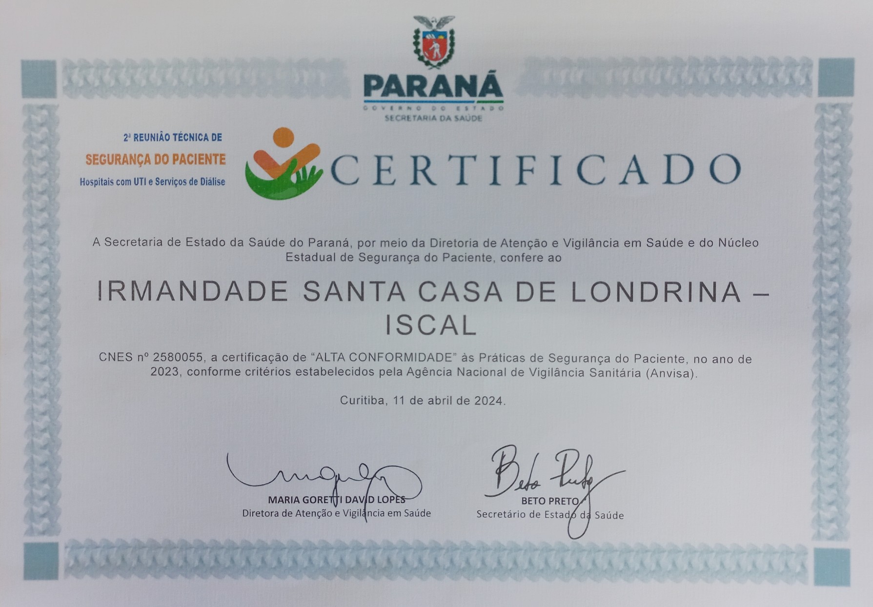 o certificado